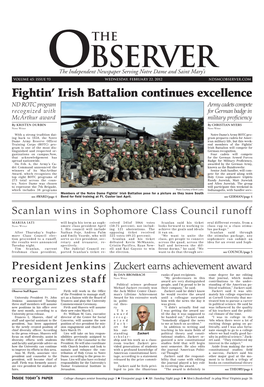 Fightin' Irish Battalion Continues Excellence