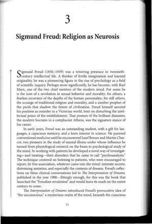 Sigmund Freud: Religion As Neurosis