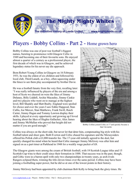 Players - Bobby Collins - Part 2 - Home Grown Hero