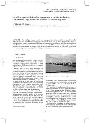 Modelling a Probabilistic Safety Management System for the Eastern- Scheldt Storm-Surge Barrier, the Basin and the Surrounding Dikes