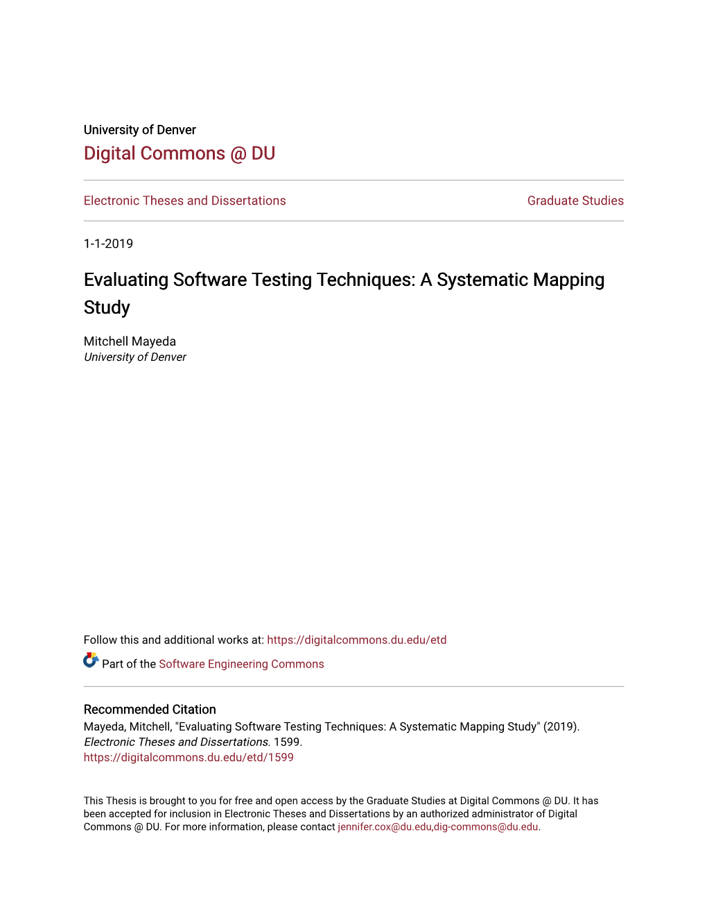 Evaluating Software Testing Techniques: a Systematic Mapping Study