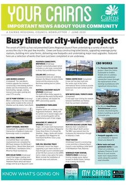 Busy Time for City-Wide Projects