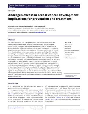 Androgen Excess in Breast Cancer Development: Implications for Prevention and Treatment