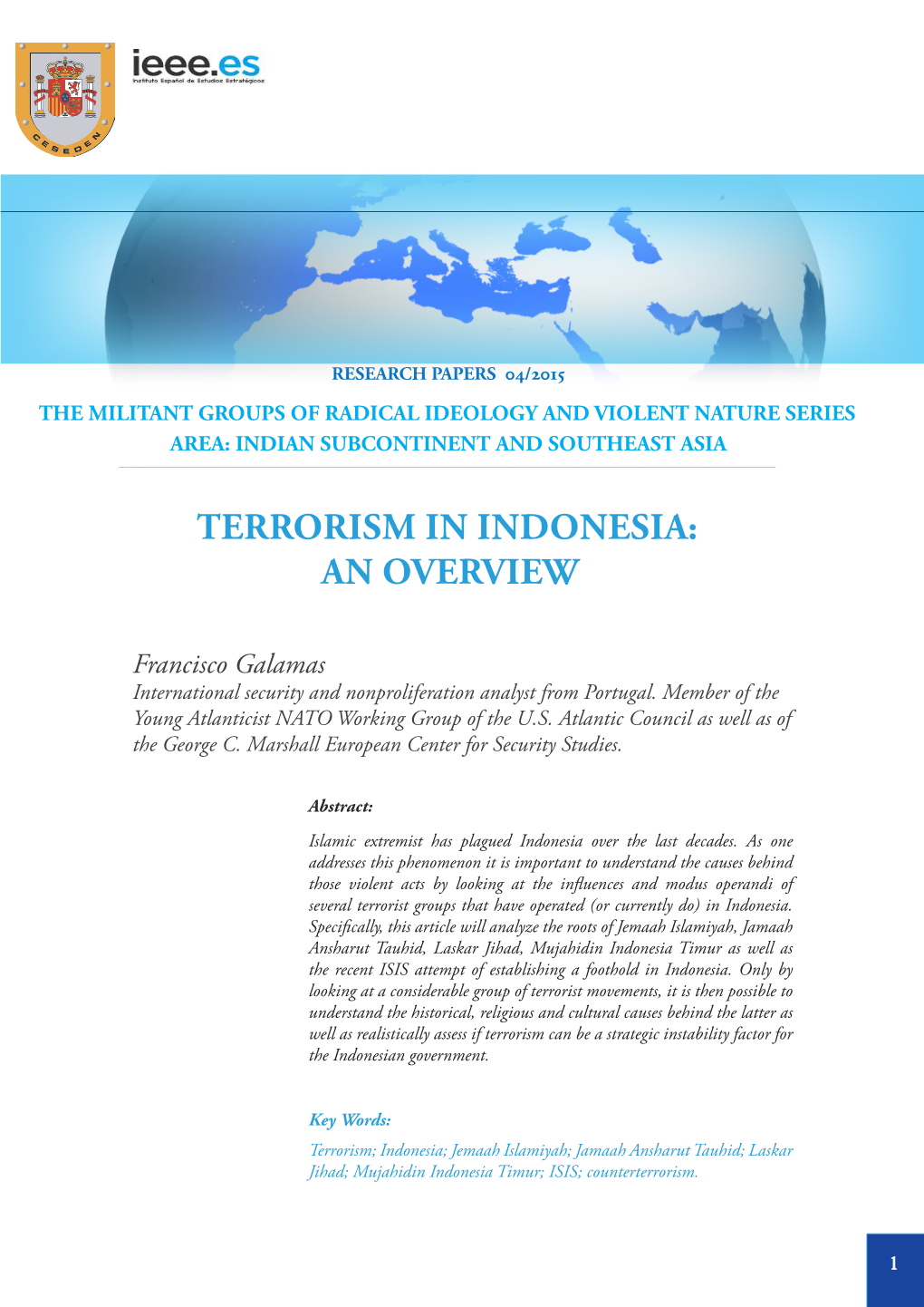 Terrorism in Indonesia: an Overview