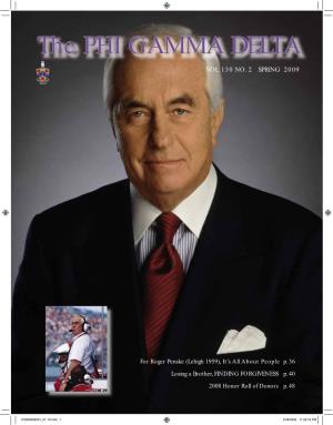 The Phi Gamma Delta Spring 2009 Volume 130, Number 2