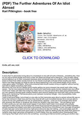 The Further Adventures of an Idiot Abroad Karl Pilkington - Book Free