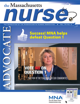 Massachusett Nurse :: November/December 2008