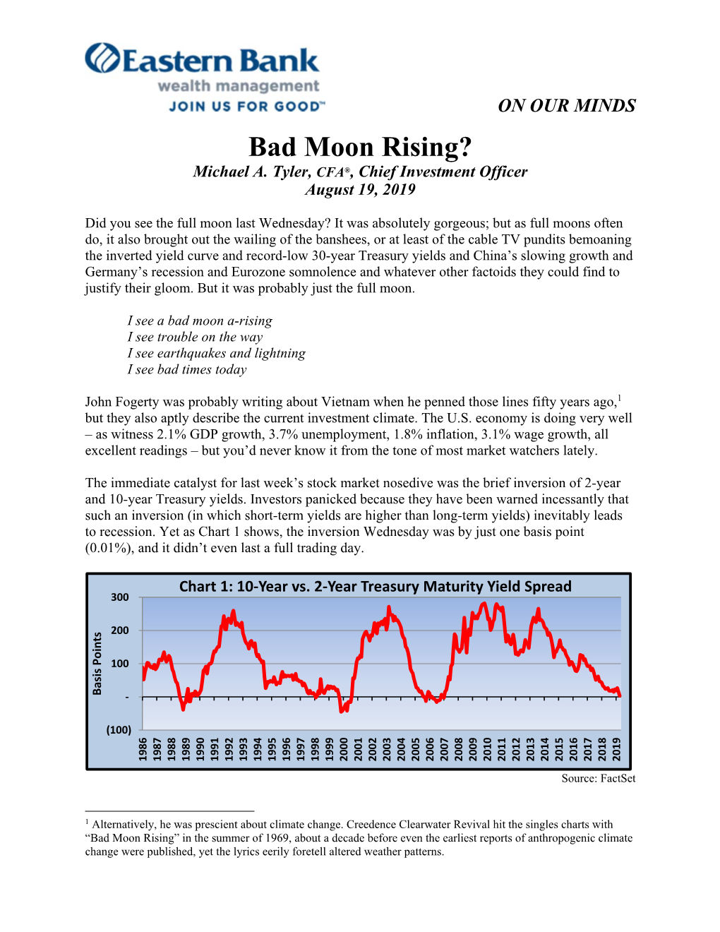 Bad Moon Rising? Michael A
