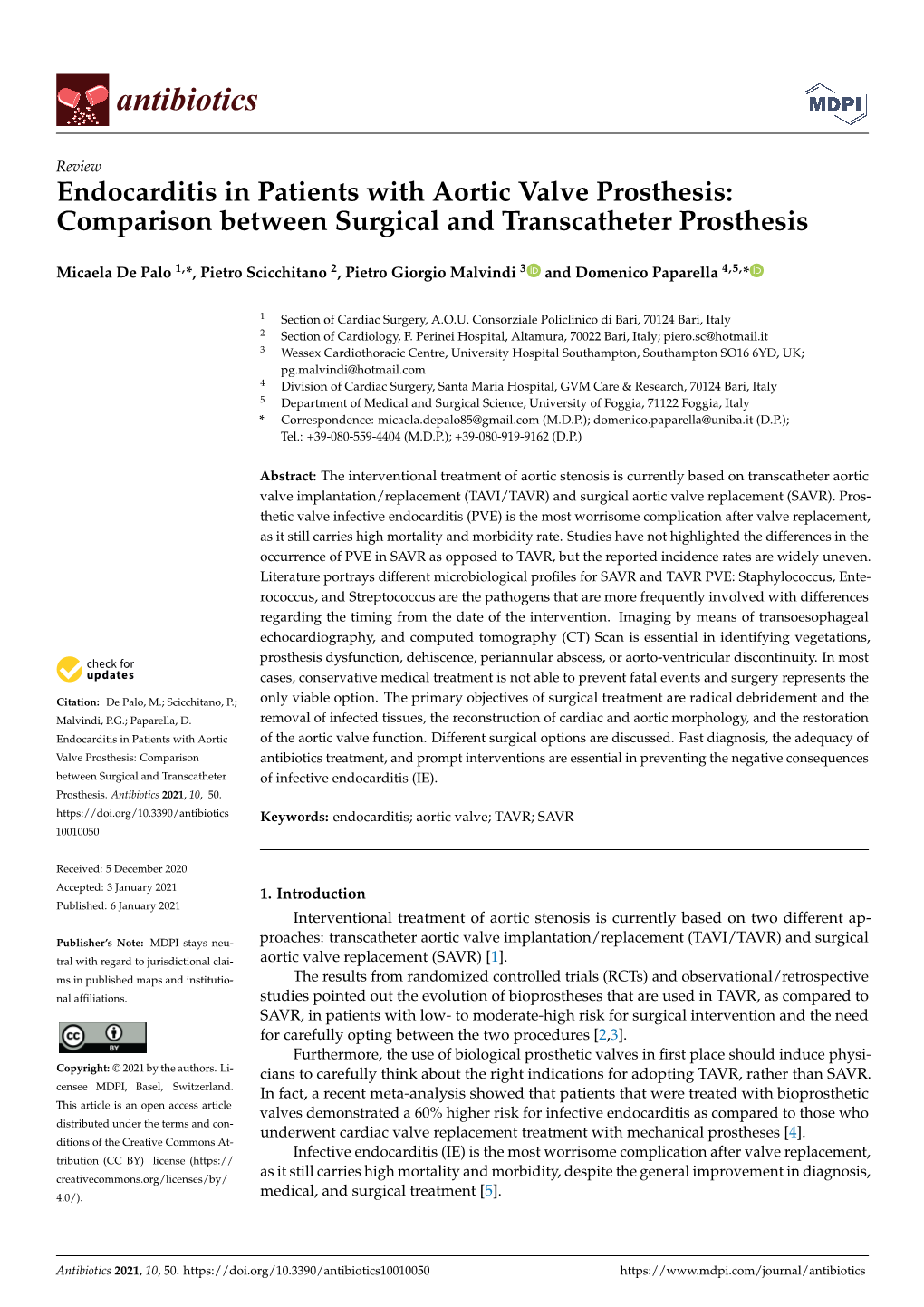 Endocarditis in Patients with Aortic Valve Prosthesis: Comparison Between Surgical and Transcatheter Prosthesis