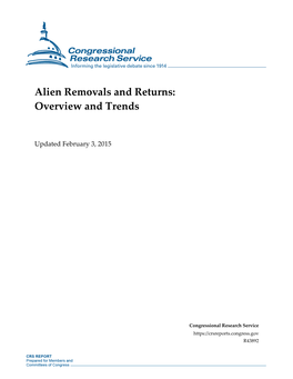 Alien Removals and Returns: Overview and Trends