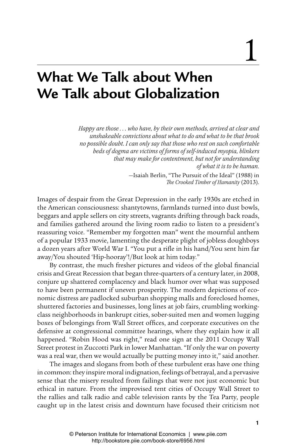 The Great Tradeoff: Confronting Moral Conflicts in the Era of Globalization Preview Chapter 1