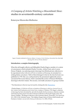 Studies in Seventeenth-Century Caricature
