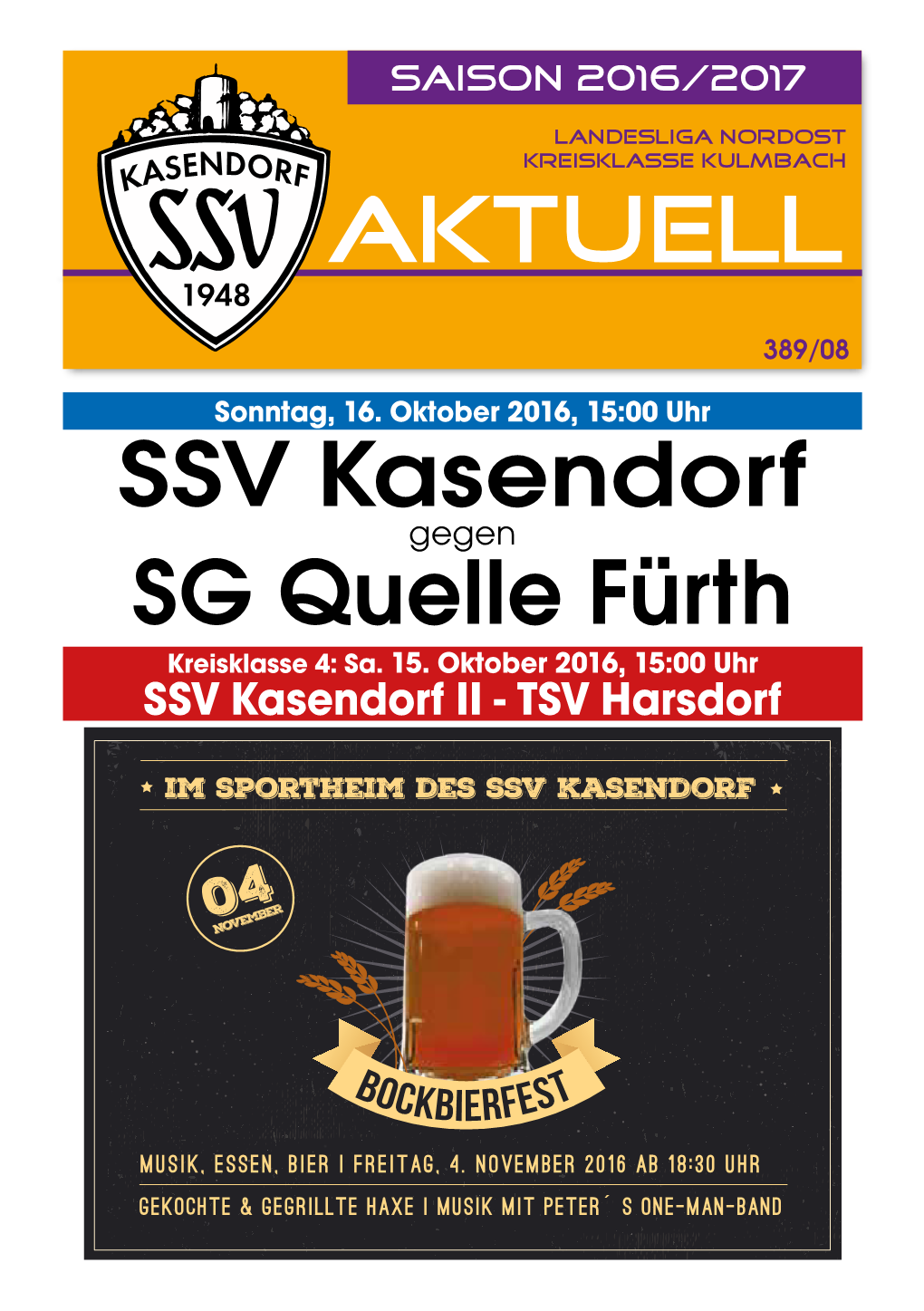 SSV Kasendorf SG Quelle Fürth