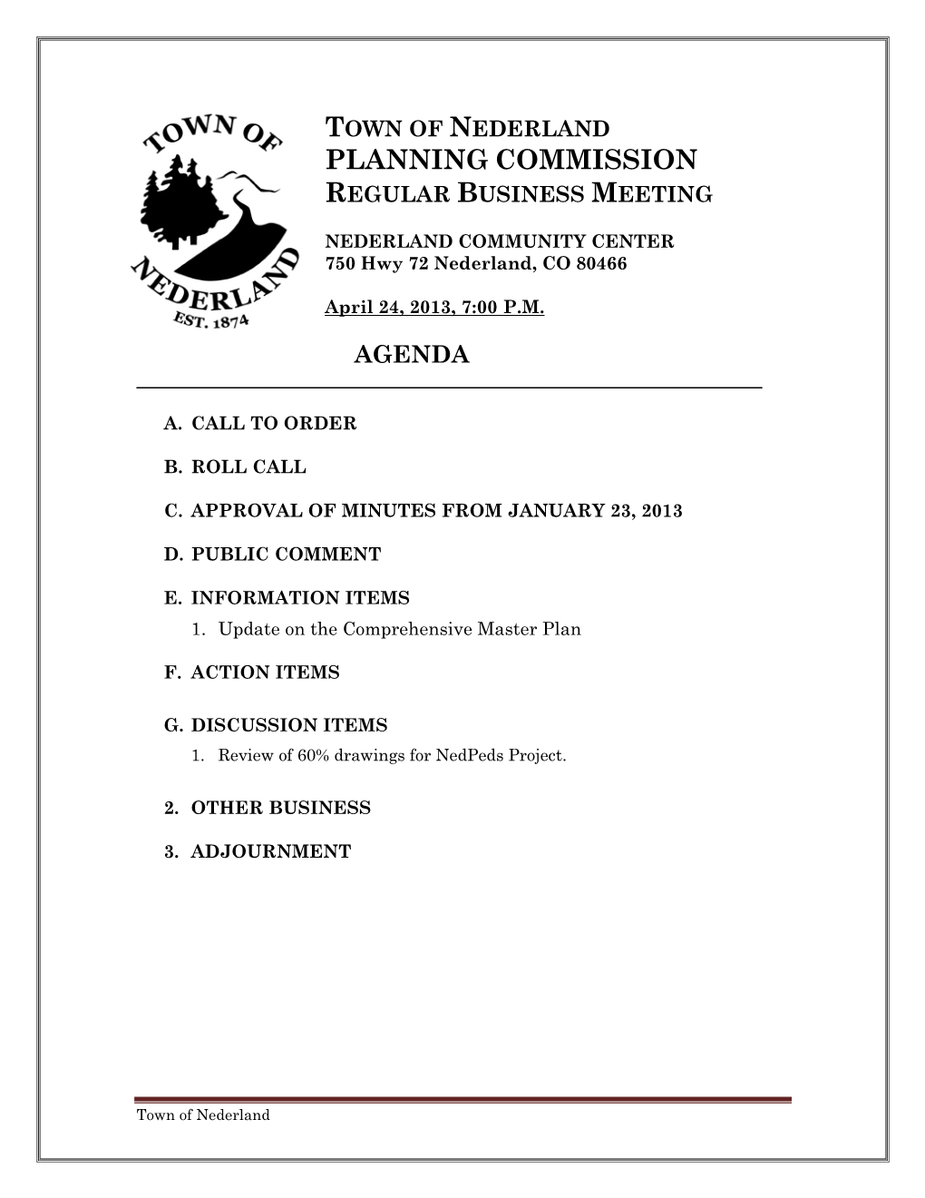 Planning Commission Packet 4.24.2013