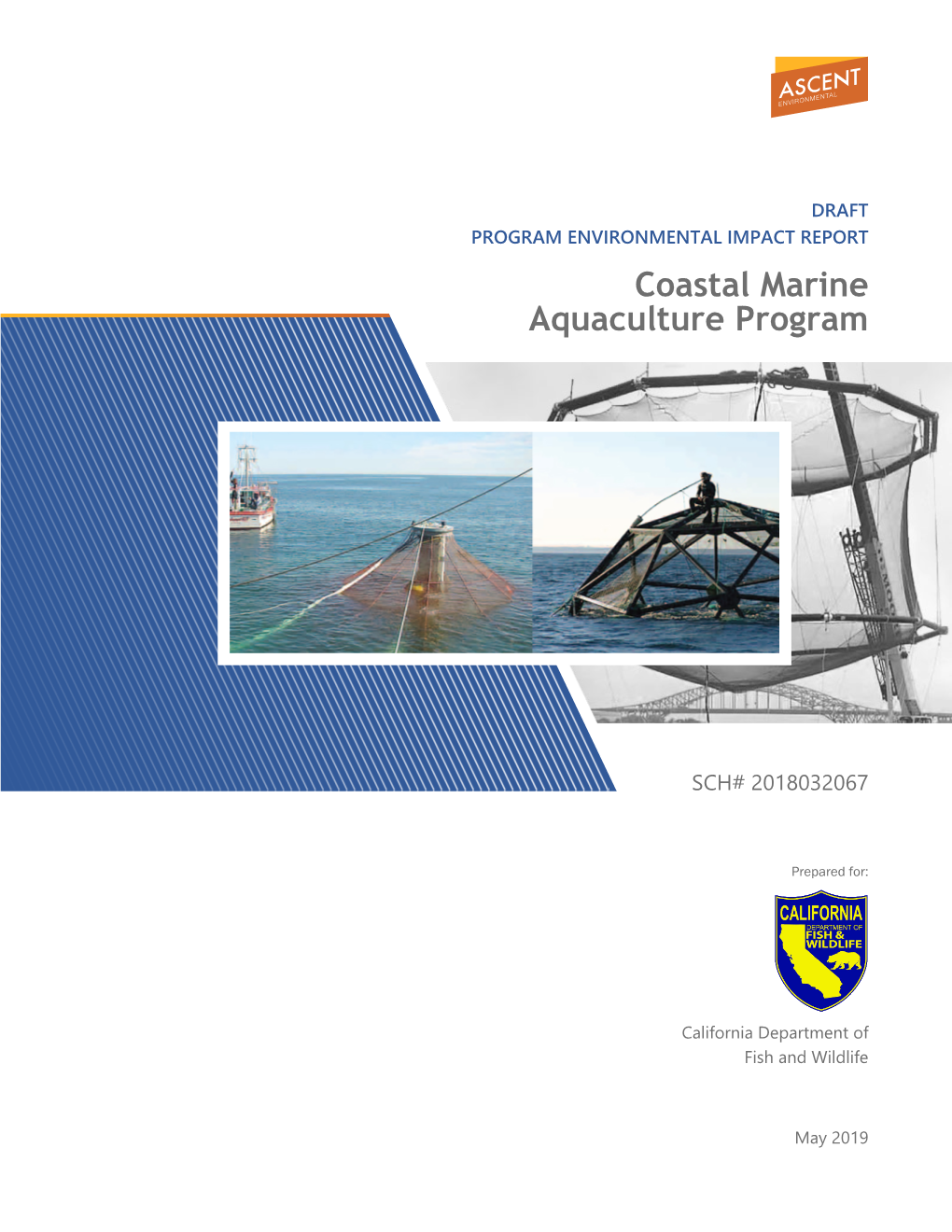 California Department of Fish and Wildlife Coastal Marine Aquaculture Program Draft PEIR I Table of Contents Ascent Environmental