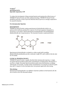 Trobicin (Spectinomycin)