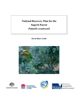 National Recovery Plan for the Superb Parrot Polytelis Swainsonii