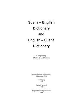 Suena – English Dictionary and English – Suena Dictionary