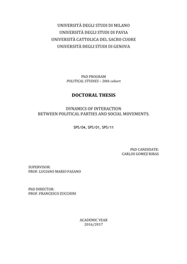 Doctoral Thesis