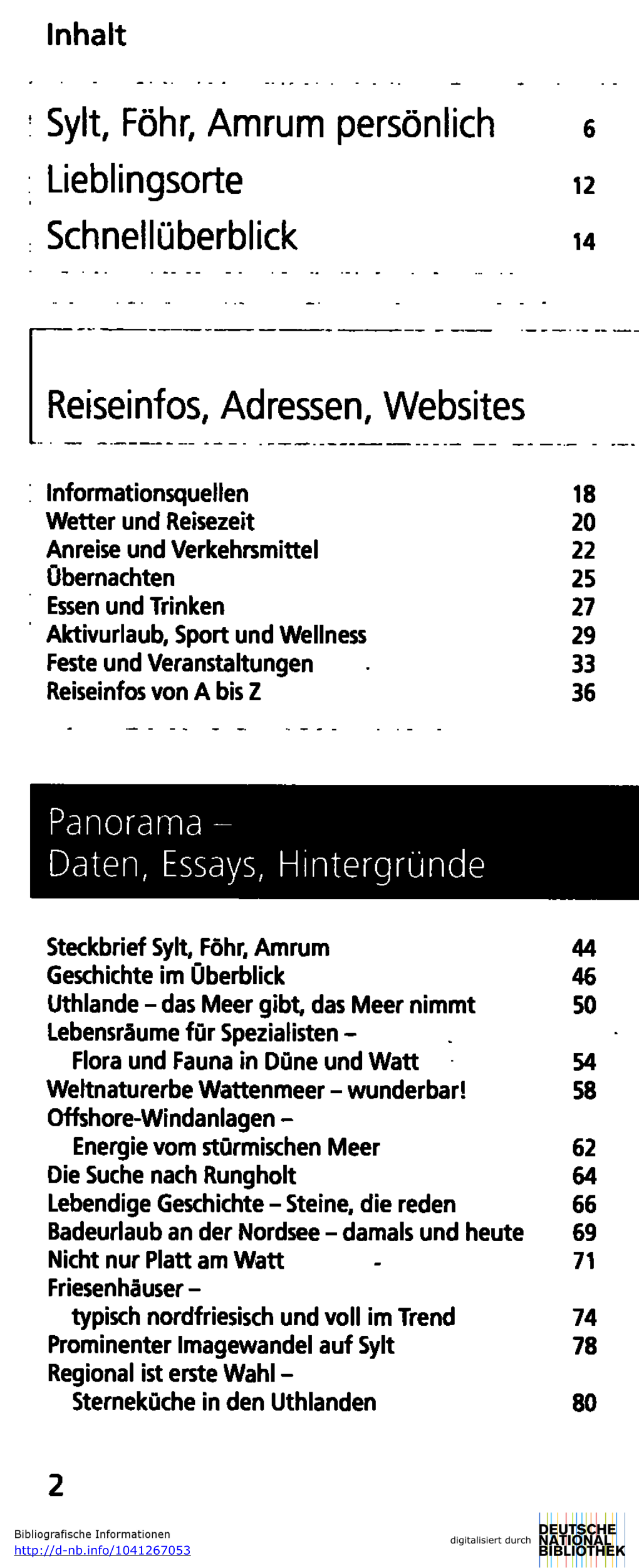 Sylt, Föhr, Amrum Persönlich E Lieblingsorte 12 Schnellüberblick 14