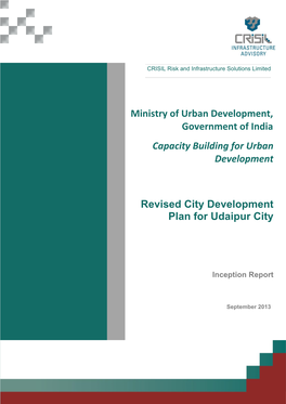 Ministry of Urban Development, Government of India Capacity Building for Urban Development