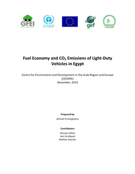 Fuel Economy and CO2 Emissions of Light-Duty Vehicles in Egypt