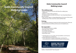 Holm Community Walking Loops