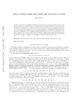 Group Actions, Power Mean Orbit Size, and Musical Scales