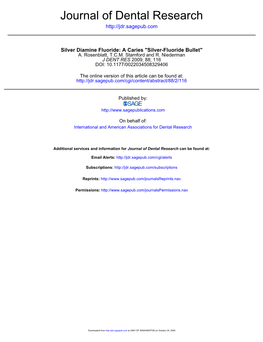 Journal of Dental Research