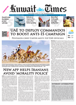 UAE to Deploy Commandos to Boost Anti-IS Campaign