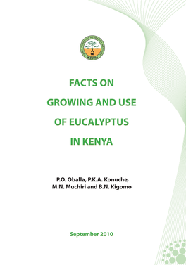 Facts on Growing and Use of Eucalyptus in Kenya