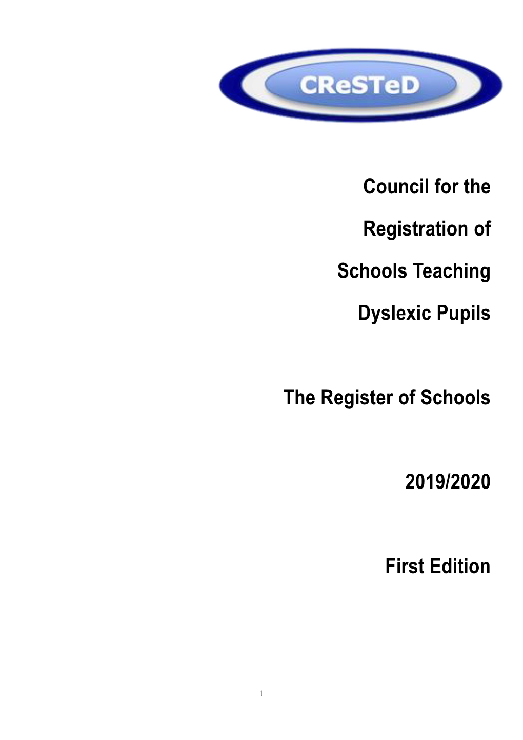 Council for the Registration of Schools Teaching