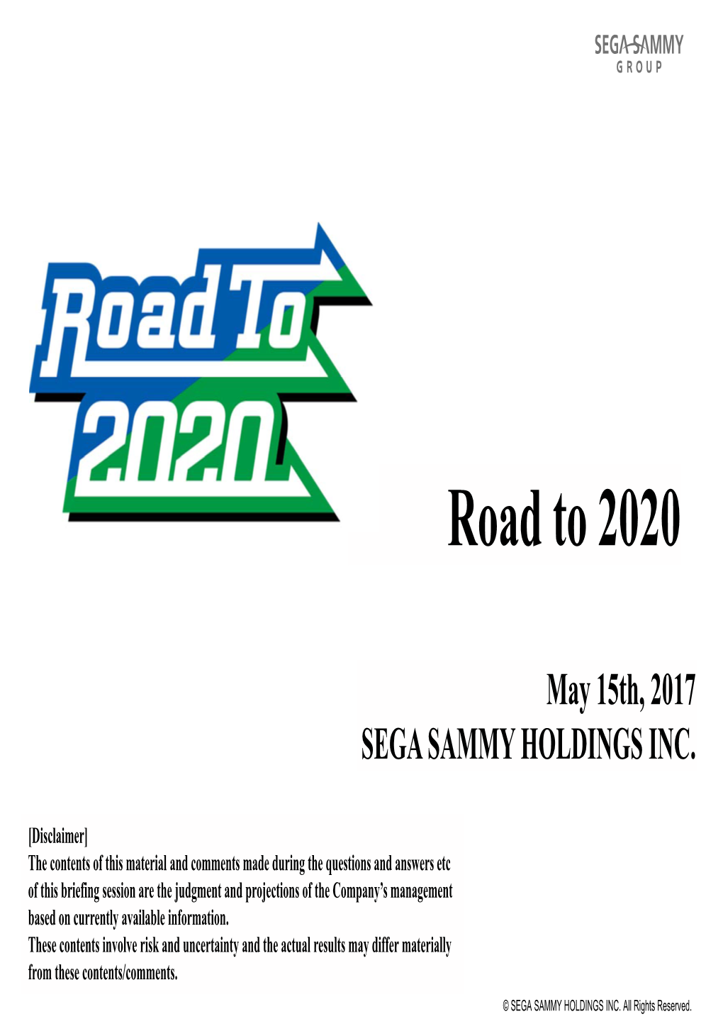 2017/05/15 Road to 2020