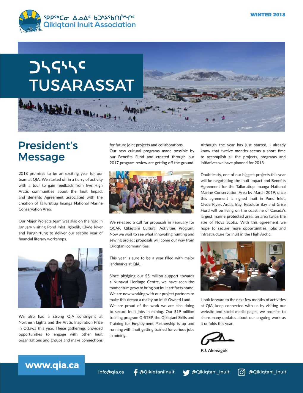 2018-QIA-Winter Newsletter