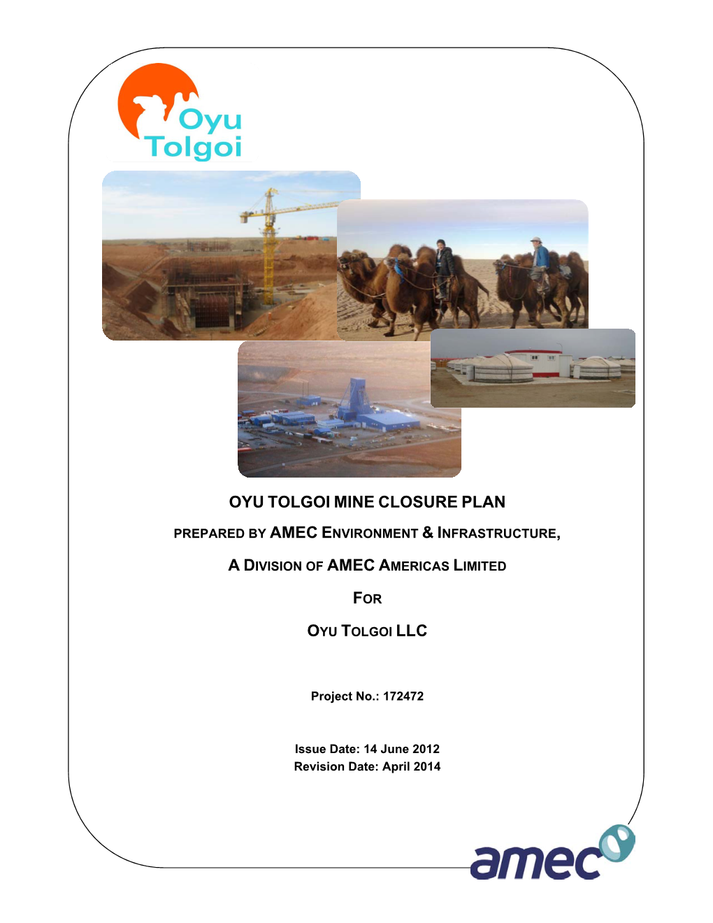 Oyu Tolgoi Mine Closure Plan