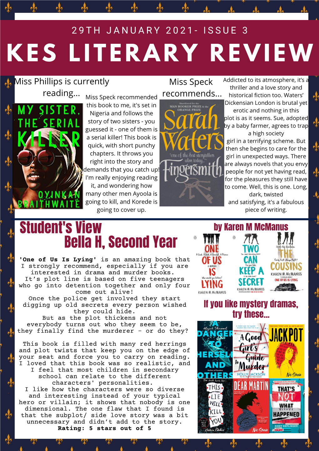 KES Literary Review Issue 3