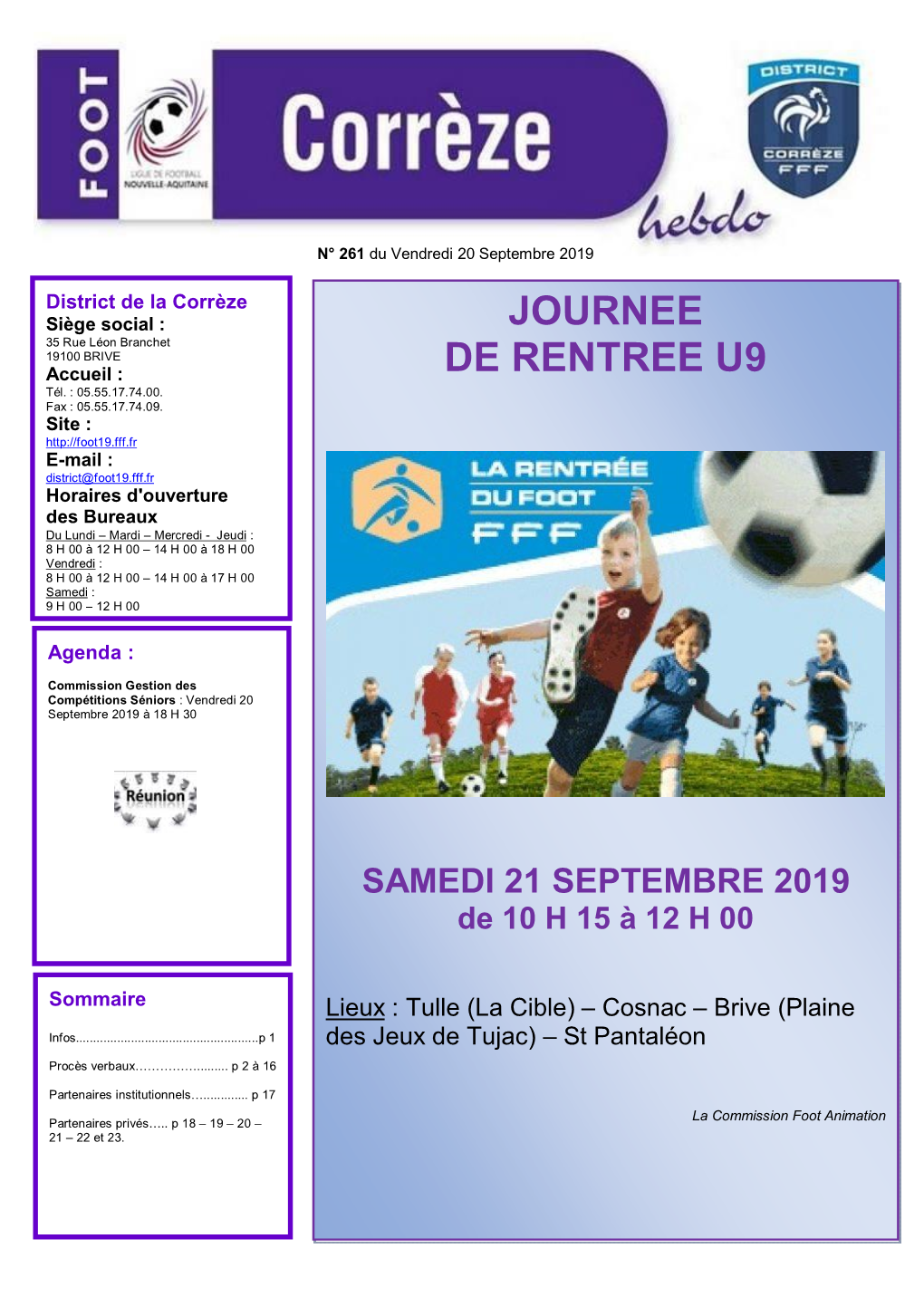 Journee De Rentree U9