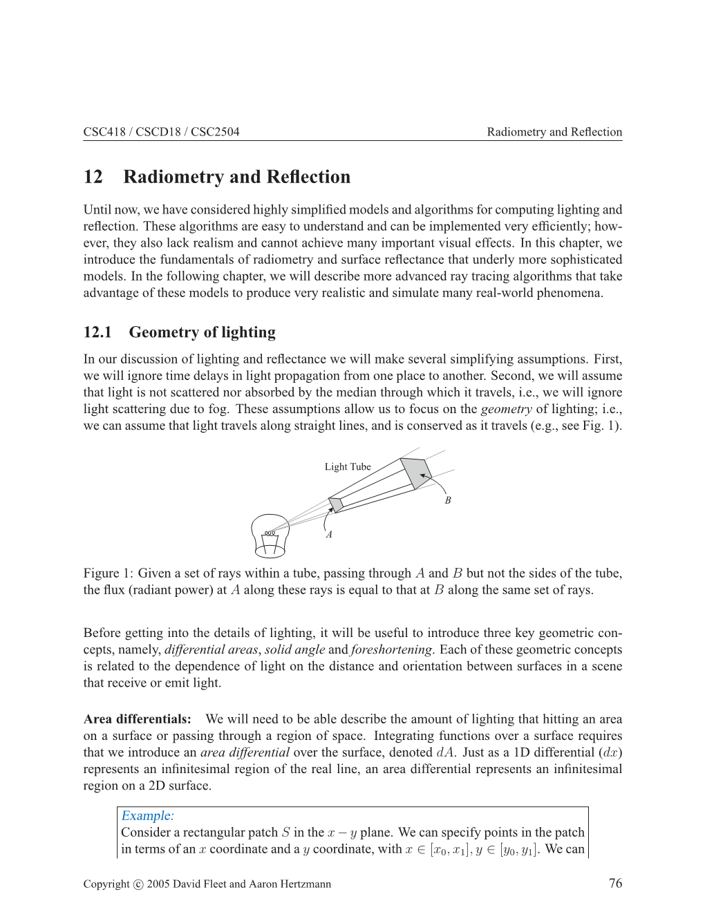 12 Radiometry and Reflection