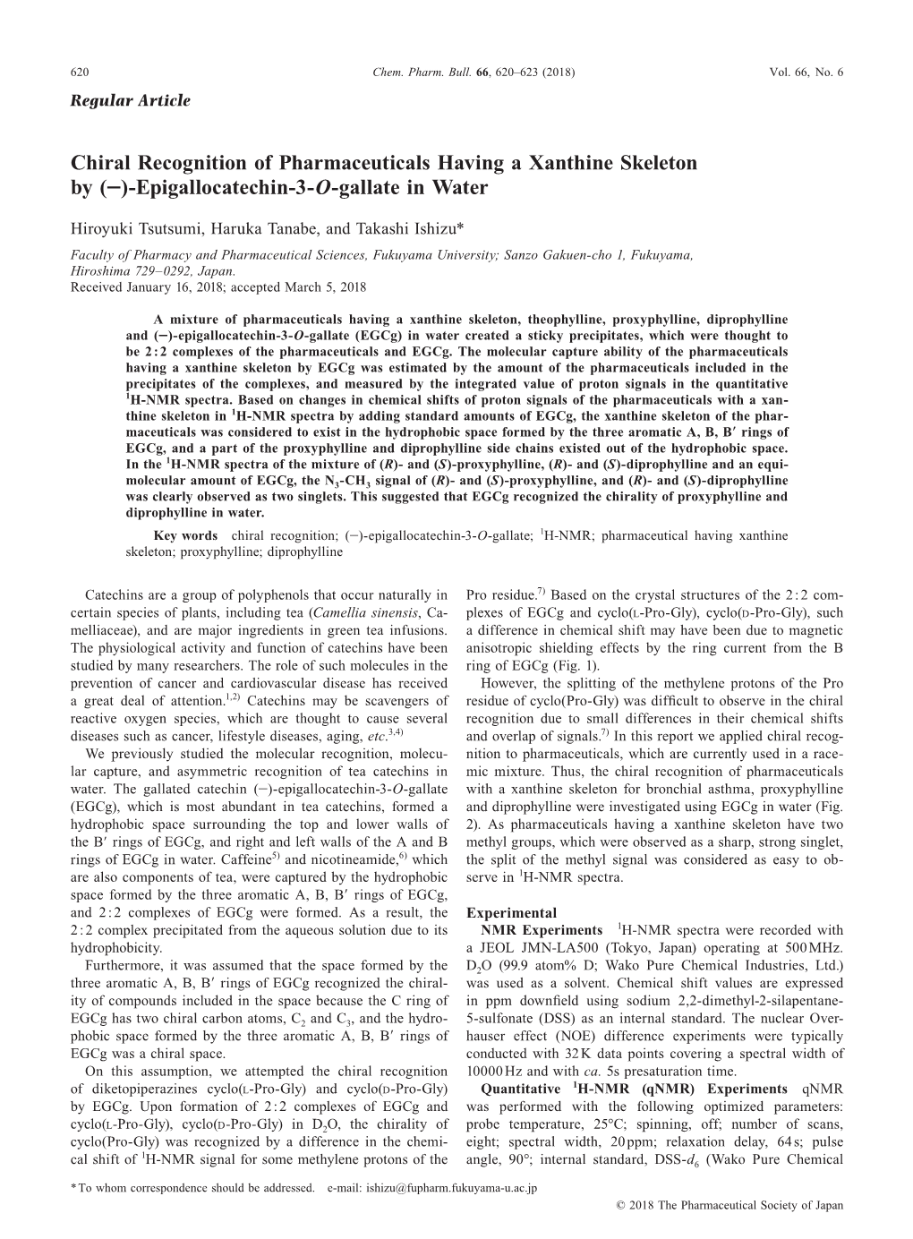 Chem. Pharm. Bull. 66(6): 620-623 (2018)