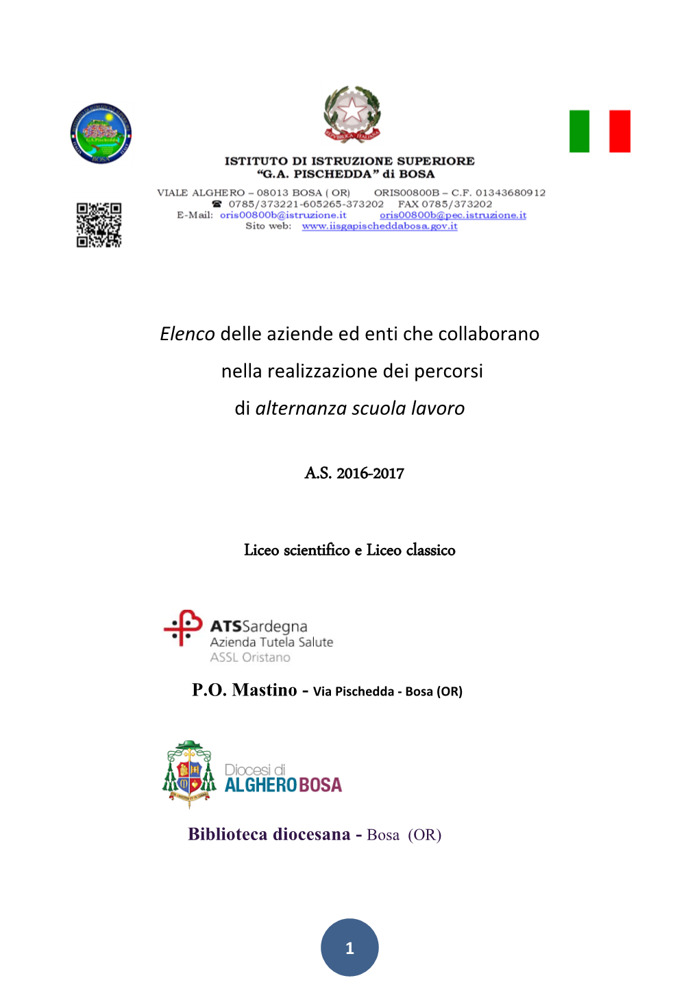 A.S. 2016-2017 Liceo Scientifico E Liceo Classico