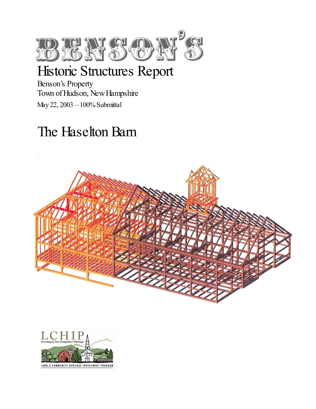 Haselton Barn Historic Structures Report