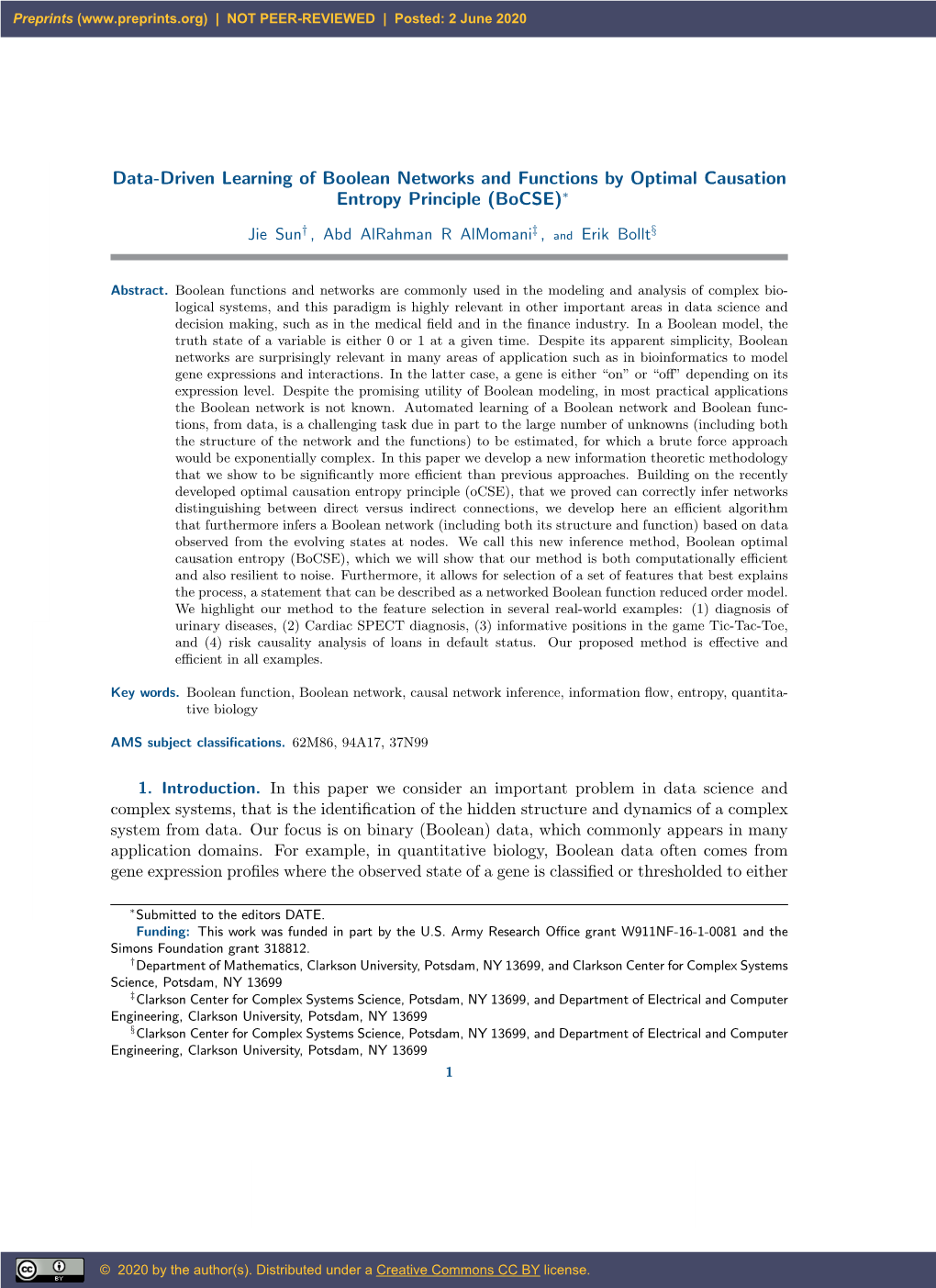 Automated Learning of Boolean Networks 3