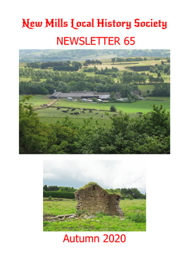 NEWSLETTER 65 New Mills Local History Society Autumn 2020