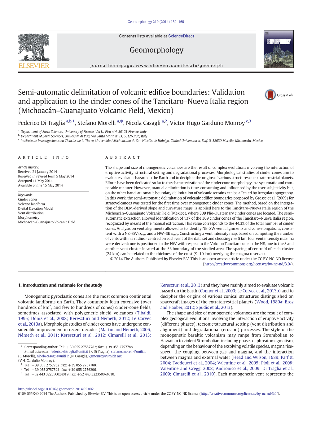 Semi-Automatic Delimitation of Volcanic Edifice Boundaries