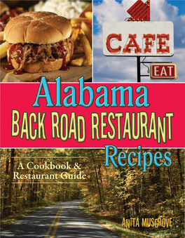 Alabama Back Road Restaurant Recipes Cookbook (Sample)
