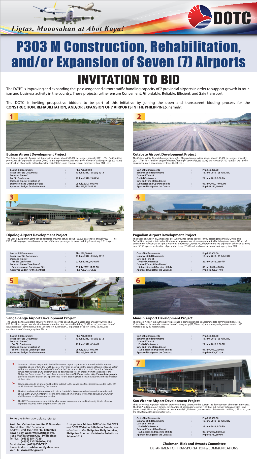 P303 M Construction, Rehabilitation, And/Or Expansion of Seven (7) Airports