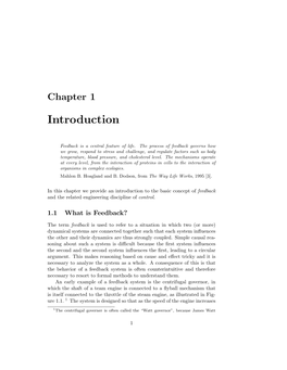 Chapter 1. Introduction to Feedback and Control