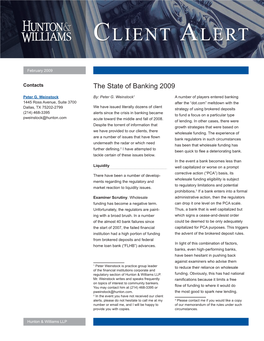 The State of Banking 2009