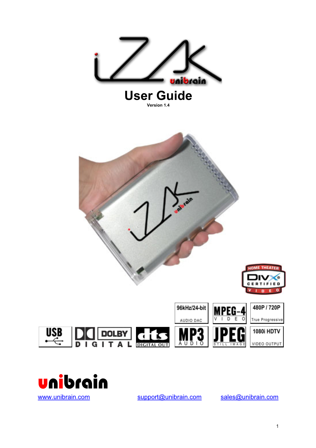 Izak™ User Manual Ver.1.4