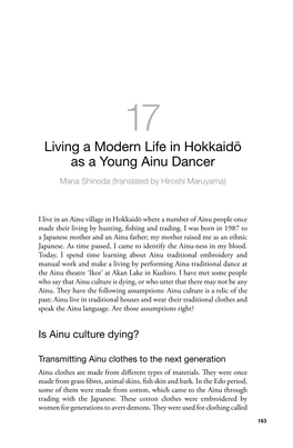 17. Living a Modern Life in Hokkaidō As a Young Ainu Dancer